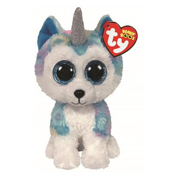 Ty Helena Husky Beanie Boo Regular, Licensed Beanie Baby Soft Plush Toy, Collectible Cuddly Stuffed Teddy