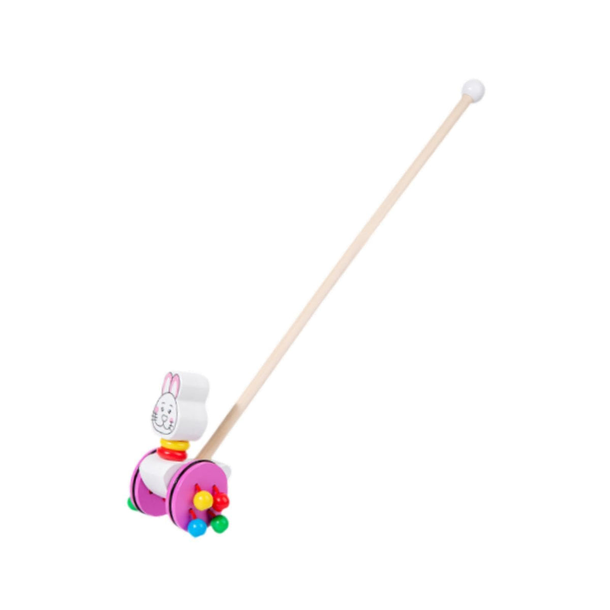 Atorse Push Along Walking Develops Motor Skills Wooden Push Toy For Kids Girls Boys Bunny|Baby | Toys For Baby | Developmental B