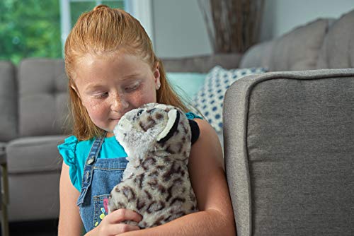 WILD REPUBLIC Snow Leopard Plush Toy, 12" Stuffed Animal, Multi-Color, Made from Recycled Materials