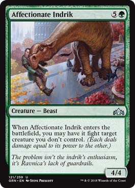 Magic The Gathering - Affectionate Indrik (121/259) - Guilds of Ravnica