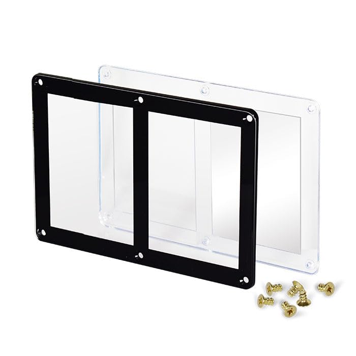 Guardhouse Screw-Close Two Trading Card Display Holder Black Border 35 Pt Pack Of 3