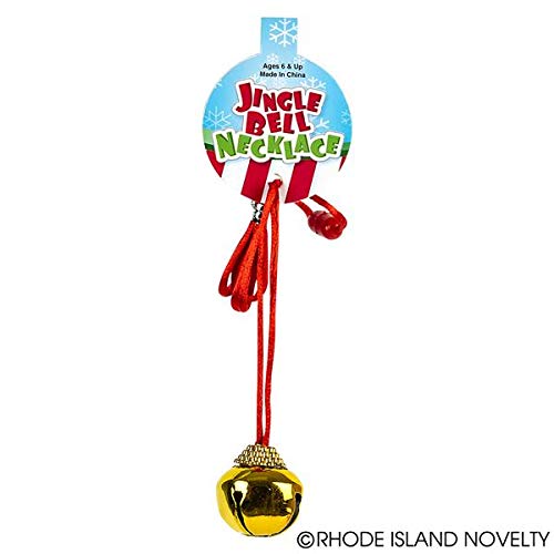 Rhode Island Novelty Jingle Bell Necklaces, One Dozen per Order