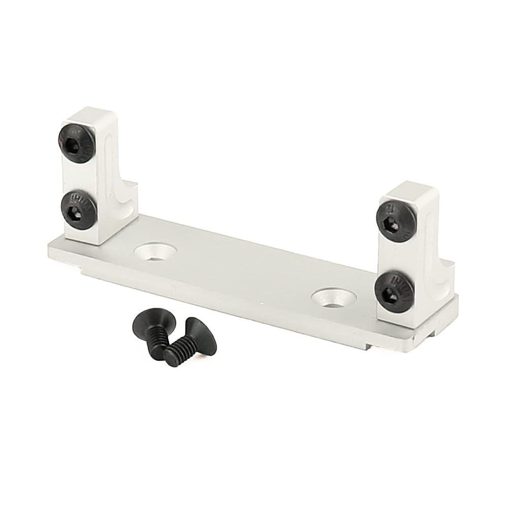 RZXYLRC 1/10 Metal Alloy Front Axle Servo Mount Holder Servo Fixed Bracket for AXI03004 Capra 1.9 RC Car Alloy Upgrade Parts (Si