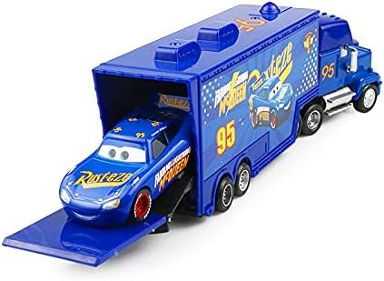 Wltk Movie Cars 2 3 Hauler Truck Champion No.51 & Hudson No.51 Racer Speed 2Pcs Vehicles