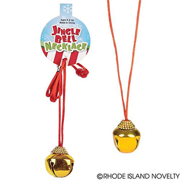 Rhode Island Novelty Jingle Bell Necklaces, One Dozen per Order