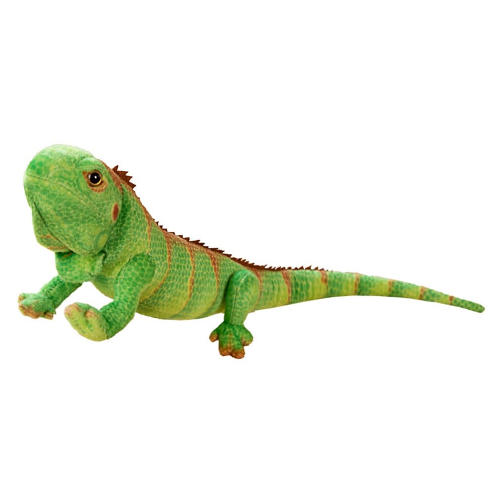 Xshelley Realistic Green Lizard Stuffed Animal Toy, 37.4 inches, Plush Fabric, Chameleon Design, Perfect Wildlife Gift for Kids