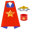 Mizzuco Dress Up Capes For Kids Superhero Cloak With Mask And Waistband Halloween Costumes And Party Dress Up(Yellow)