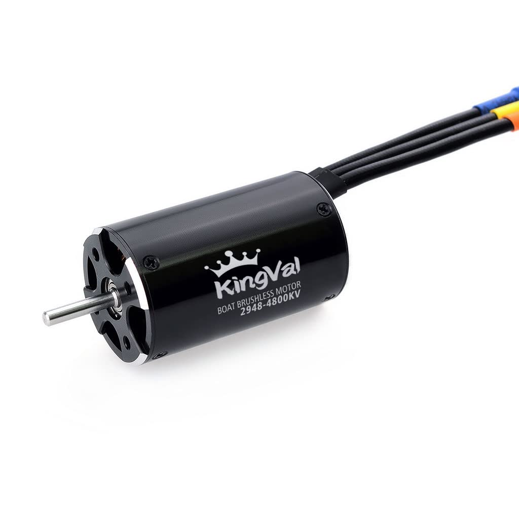 KingVal Replacement 2948 4800KV Brushless Motor Shaft 3.175mm with Water Cooling Jacket Compatible with RC Boat