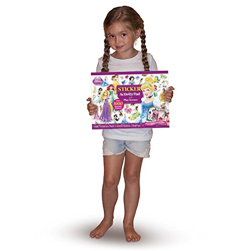 Bendon Disney Princess Sticker Activity Pad - Full Color, Model 12023, Fun for Kids
