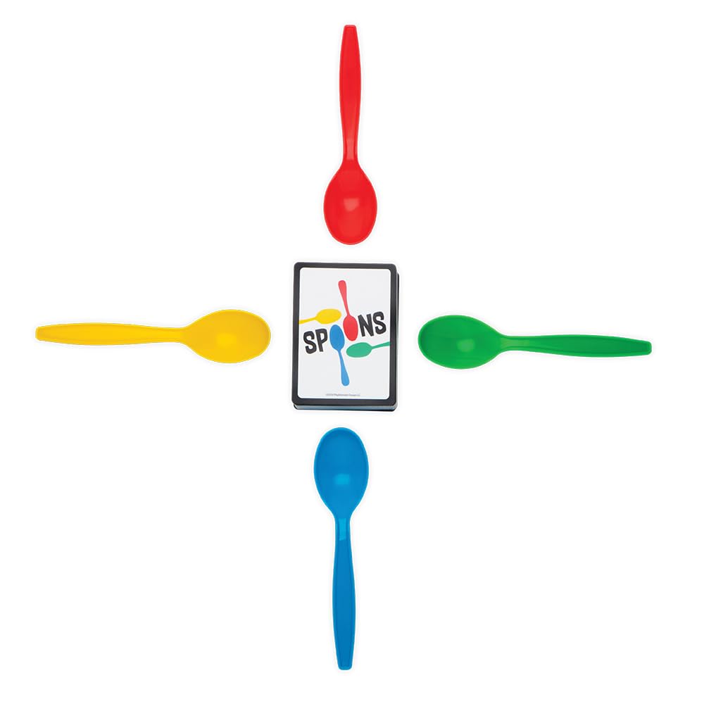 Spoons Games, Card Games For Kids - Spoons Game, Deck Of Cards, Fun Family Games For Kids And Adults, Playing Cards, Game Night,