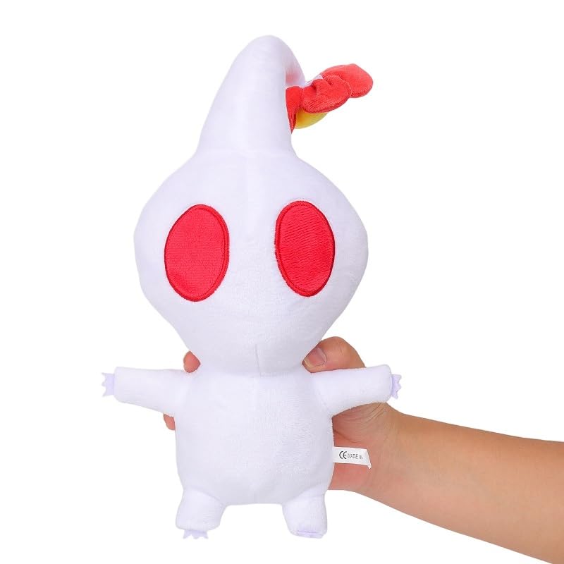 HXLAI 2023 Pikmin Plush - 8inch White Pikmin Plushie Toys for Game Fans Gift - Soft Stuffed Figure Doll for Kids and Adults