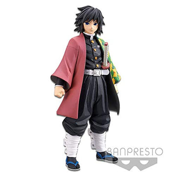 Banpresto Kimetsu no Yaiba Giyu Tomioka Figure, 6 Inch, Multicolor, Model 4983164199437, Plastic Material