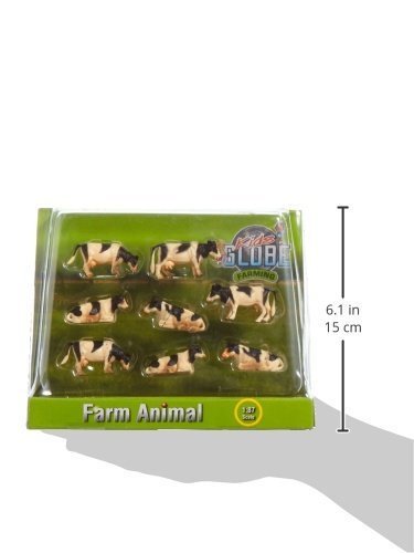 Kids Globe 8 Friesian Cattle