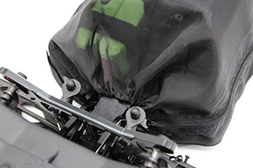 Raidenracing Chassis Dirt Dust Resist Guard Cover for 1/8 Arrma Outcast & Typhon 3S, Black, Nylon, Model 1208SZRIO4T