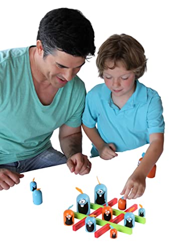 Gobblet Gobblers Tic Tac Toe 2 Players Fun Strategy Board Game - Award Winning Kids And Family Friendly Educational Board Game By Blue Orange Games- Ages 5+ (105)