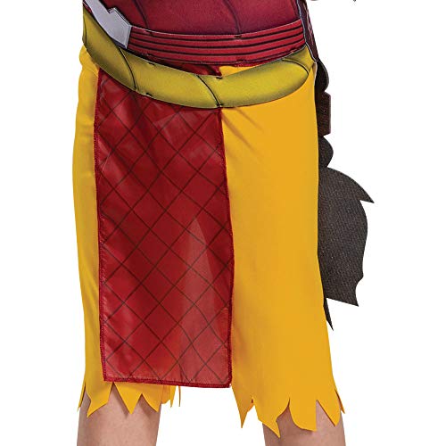Disguise Overwatch Zenyatta Costume, Video Game Inspired Character Outfit For Kids, Muscle Padded Jumpsuit, Child Size Xl (14-16) Tan (104559J)