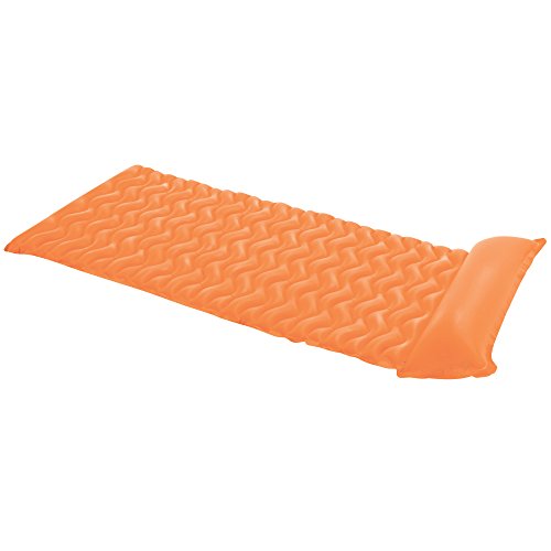Intex Tote-N-Float Wave Inflatable Air Mat, 90-Inch X 34-Inch, 1-Piece (Color May Vary)