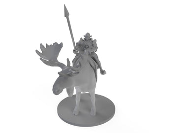 Moose Rider Tabletop Dnd Gaming Miniature