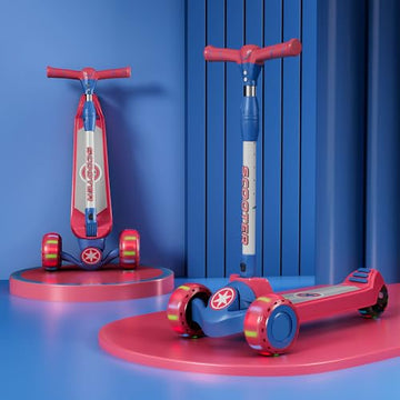 Staranddaisy Glider Scooter For Kids 6-12 Years / 3 Wheel Skating Scooter Boys & Girls With Pu Light Up Led Wheels, 5 Level Adju