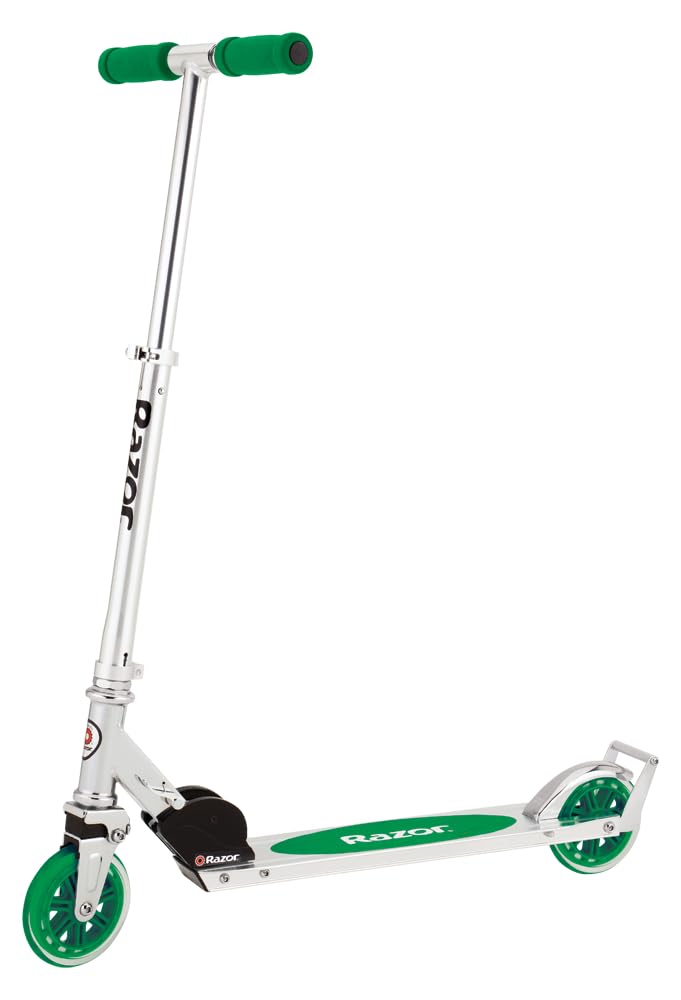 Razor A3 Kick Scooter For Kids - Larger Wheels, Front Suspension, Wheelie Bar, Lightweight, Foldable, And Adjustable Handlebars