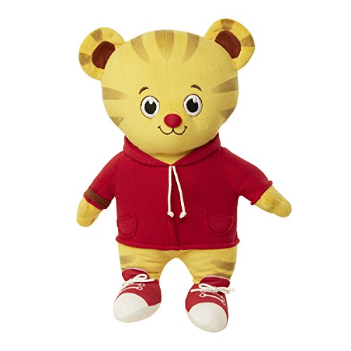 Daniel Tiger's Neighborhood Talking Friend Plush Toy, 12" Soft Polyester Stuffed Animal, Daniel Tiger Model 714561