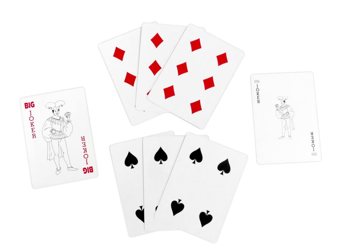 Regal Games Euchre Card Game Set - 2 Pack with Score Sheets for 2-4 Players - Durable Cardstock - Ideal for Family Game Night