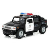 KiNSMART H2 Hummer SUT Police Truck Interceptor 5'' 1:36 Scale Die Cast Metal Model Toy
