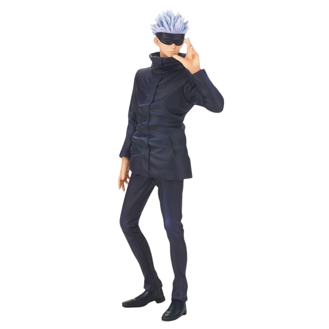 Funfob Jujutsu Kaisen Gojo Action Figure Height -21Cm Collectible For Anime Fans Manga Weeb Pvc Multicolour | Gojo Eye Mask