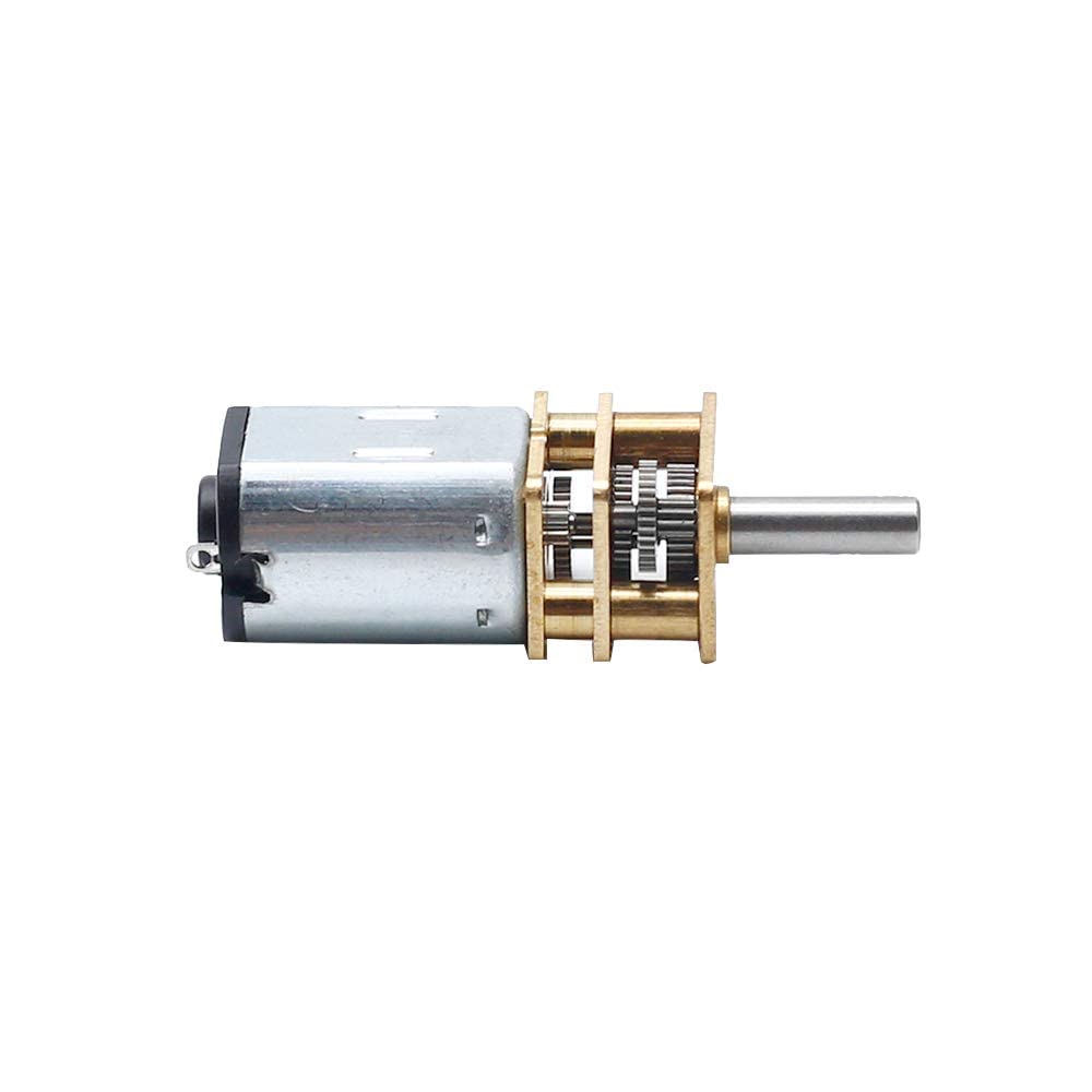 Augiimor 2PCS DC 6V 2000RPM Speed Reduction Motor N20 3mm Shaft Mini Metal Gearwheel Gear Motor with Full Metal Gearbox Micro Mo