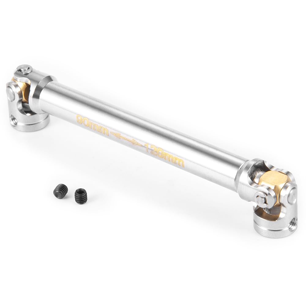 RC-Hub 1Pcs RC Driveshafts Metal Drive Shaft 45-50/47-57/55-67/60-80mm for 1:14 Tamiya Trailer Tractor Truck RC Crawler Car (90m