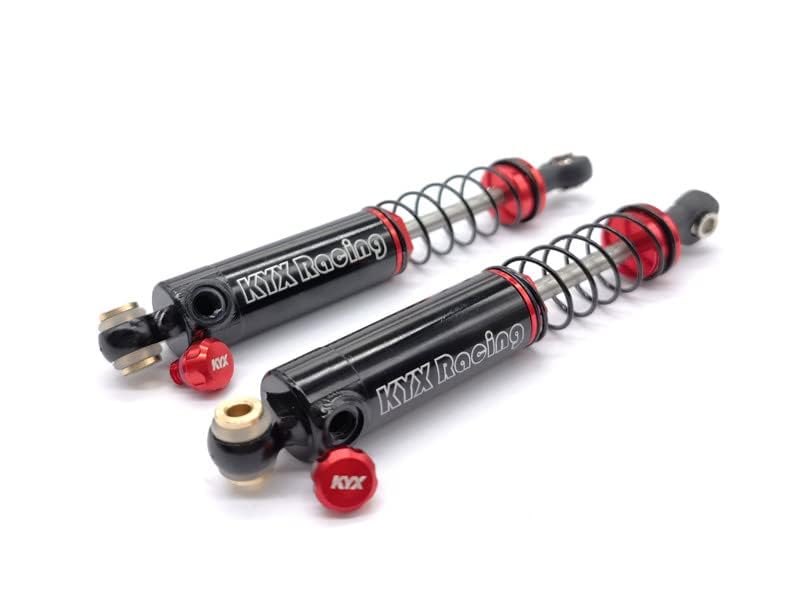 KYX Racing 90mm Aluminum Suspension Shock Absorber Upgrades Parts Accessories for 1/10 RC Crawler Car TRX4 TRX6 (2pcs)