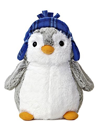 Aurora Pompom 9' Penguin Plush From World (Blue Hat)