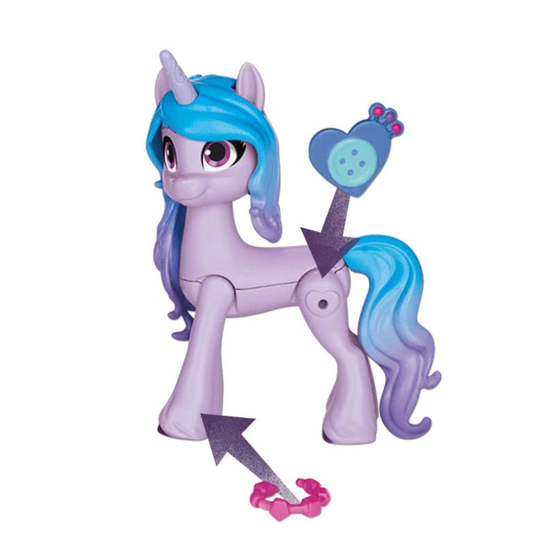 My Little Pony: Make Your Mark Toy Unicorn Tea Party Izzy Moonbow - Hoof to Heart Pony with 20 Accessories for Children 3+
