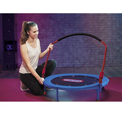 Little Tikes Light-Up 3-Foot Trampoline With Folding Handle For Kids Ages 3 To 6