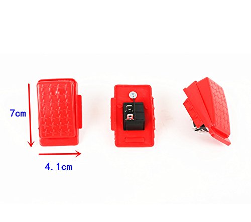 Accelerator Foot Pedal Electric Switch Accessories For Kids Ride On Car Children Electric Ride On Toy Replacement Parts Red 2-Pin Socket
