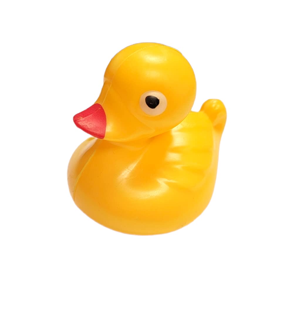 Floating Weighted Duckies (12 Pack) Plastic Yellow Duck Pond Floater. (2.75'') Fun Bath Tub Pool Play Toy. (Yellow)