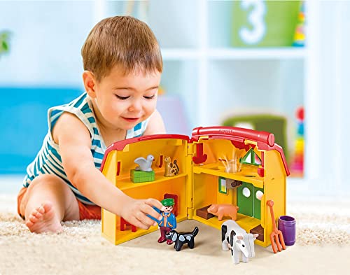 Playmobil My Take Along Farm Playset - Plastic, Multi Color, Model 6962