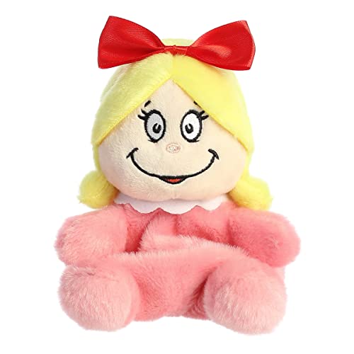 Aurora® Whimsical Dr. Seuss™ Cindy-Lou Who Palm Pals™ Stuffed Animal - Magical Storytelling - Officially Licensed - Pink 5 Inches