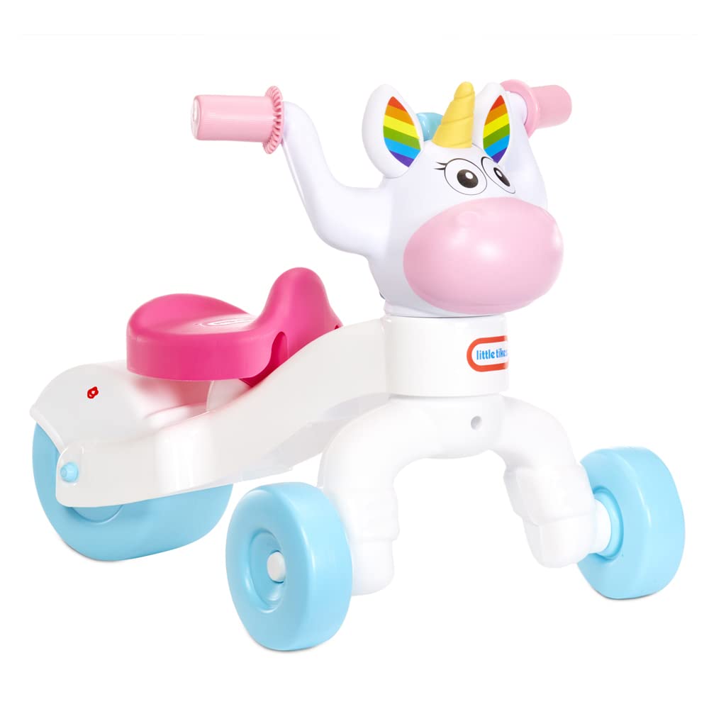 Little Tikes Go & Grow Unicorn Ride-On Scooter for Kids Age 1-3, Large, Pink/Blue/White, Develops Motor Skills for Toddlers