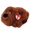 Ty Beanies Duke Dog Plush Toy, 6" Brown Plush Fabric Stuffed Animal