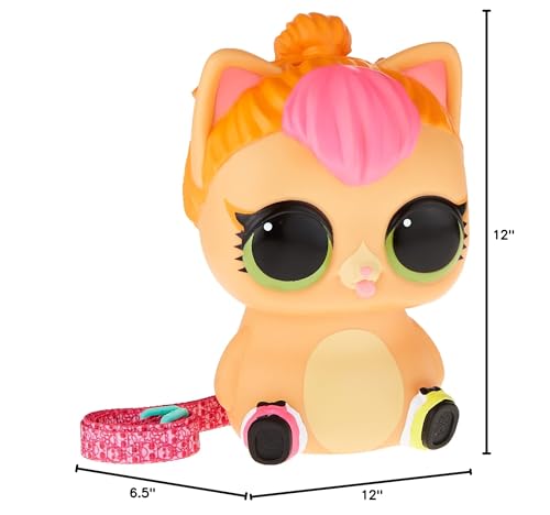 LOL Surprise Big Pet Neon Kitty with 15 Surprises Including Wear and Share Glasses & Necklace, 2 Pet Babies, Accessories, Backpa