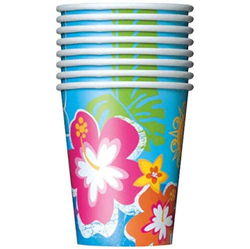9oz Hula Girl Luau Party Cups, 8ct