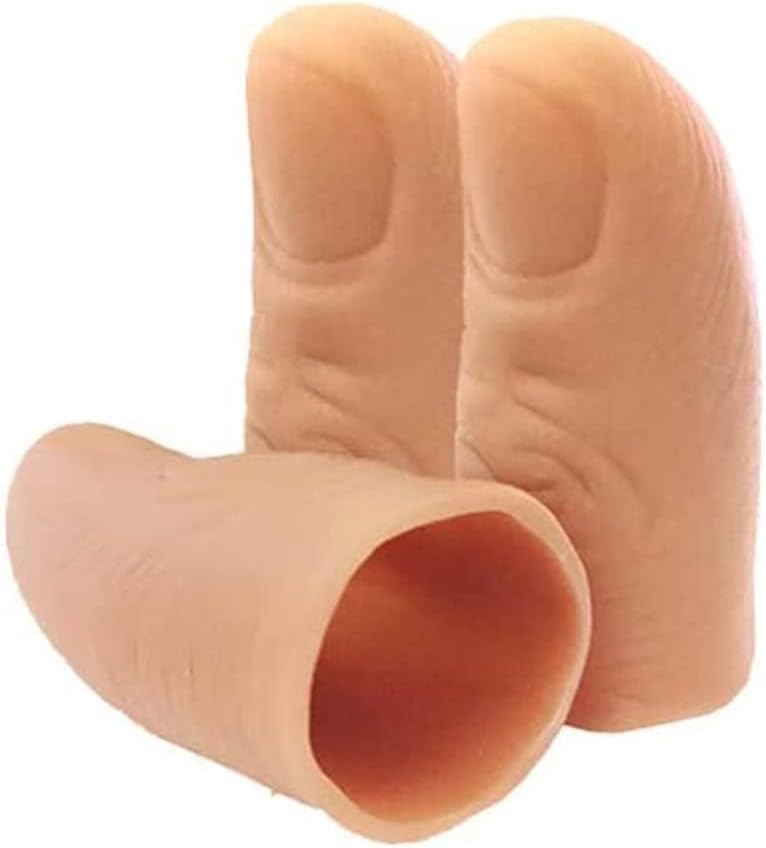2Pcs Magic Thumb Lights, Finger Lights Magic Trick Fingers Led Magic Thumb Prank Toys Light Up Flashing Fingers Tips Appearing L
