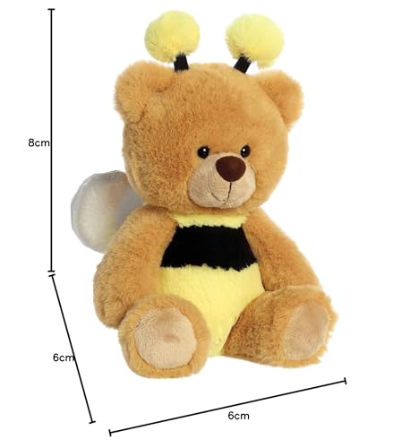 Aurora 10" Bee Bear Wanna Be Plush Toy, Multicolor, Plastic, Model 08961