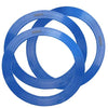 Zeekio Junior Juggling Rings - 9.5'' Diameter - Great For Beginners - Set Of 3 (Blue)