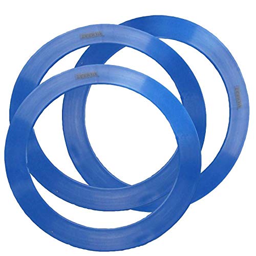 Zeekio Junior Juggling Rings - 9.5'' Diameter - Great For Beginners - Set Of 3 (Blue)