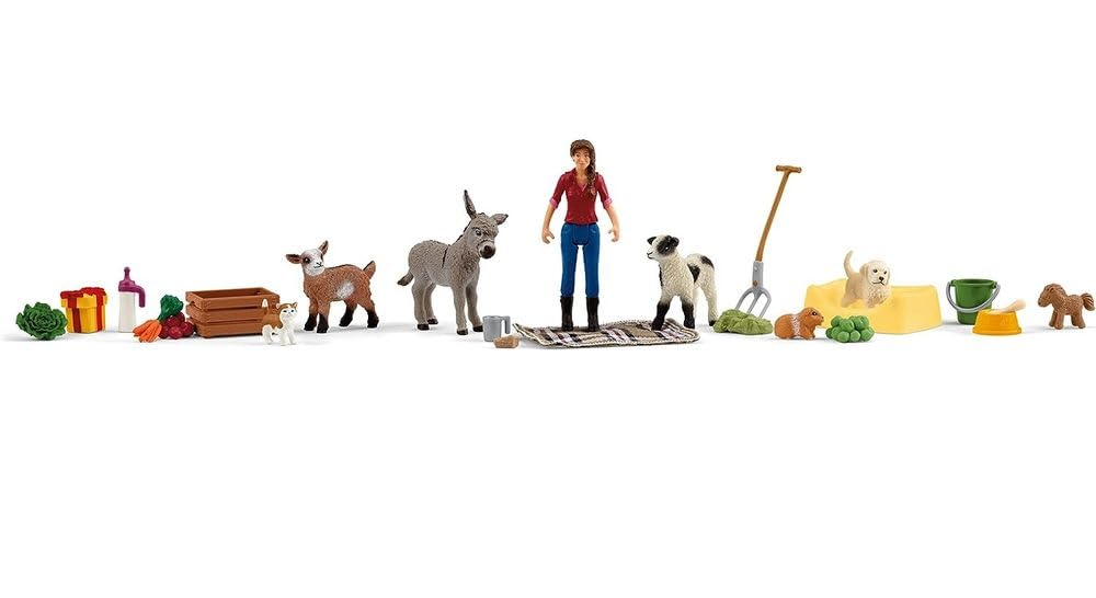Schleich Farm World Advent Calendar 2023 FR-IT 3 Years + Farm World 24-Piece Set