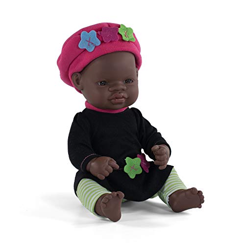 Miniland Educational Anatomically Correct Baby Dolls, 12-5/8', African Girl