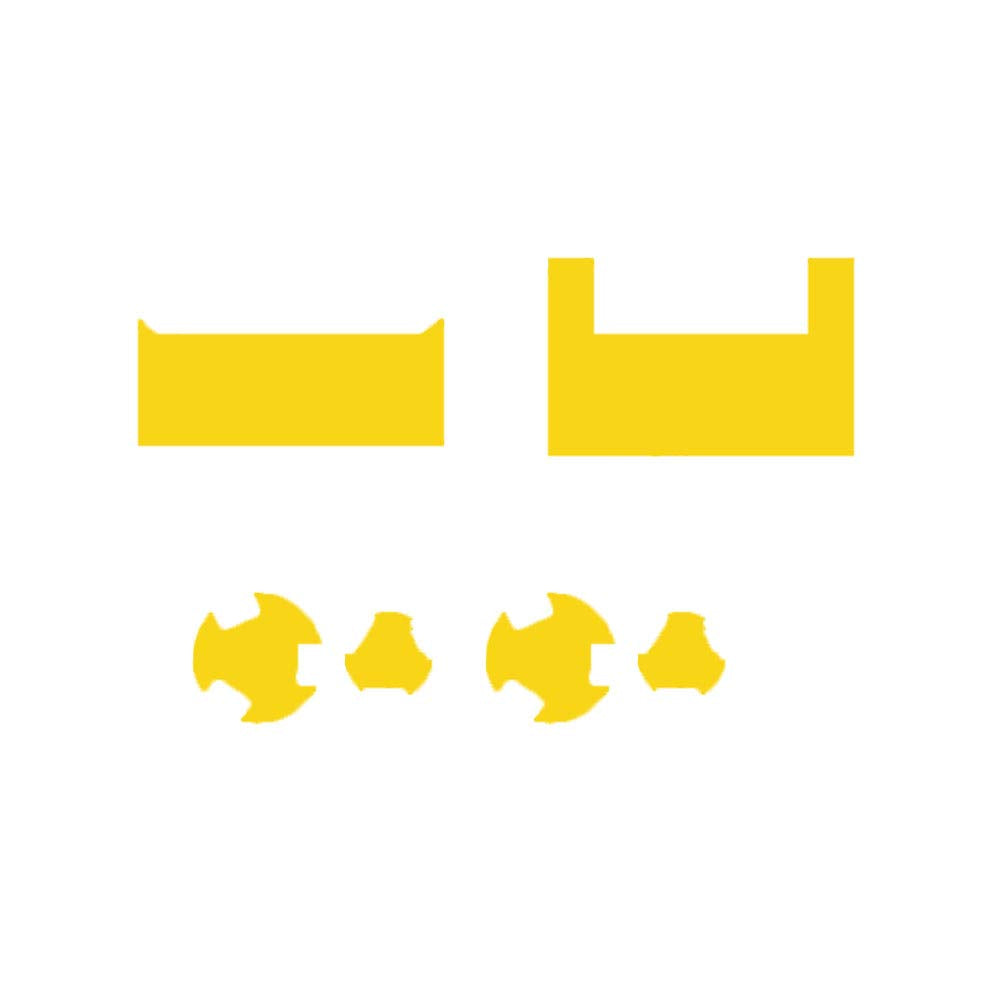 Ipg For Cozmo Robot Face Screen Guard Decoration Kit Include Wheels&Body Set 7 Units Decals+2 Units Screen Protector (Yellow)