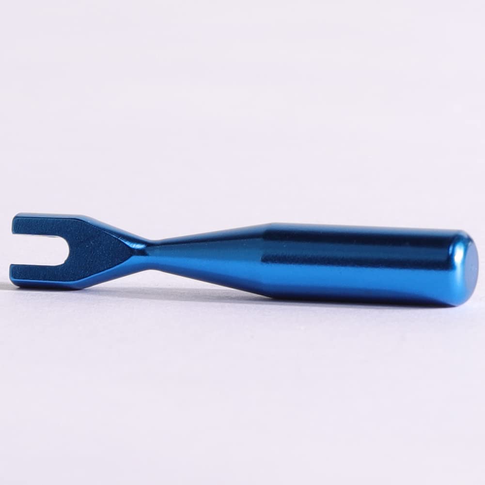 WEUSHUJI Turnbuckle Wrench,Aluminum Alloy 3/4mm Universal Turnbuckle Wrench for 1/8 1/10 Traxxas Vehicles TR3/V2(Blue)